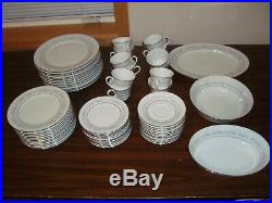 Noritake Marywood 2181 63 Pieces China Set of 12 + 3 Serving Dishes