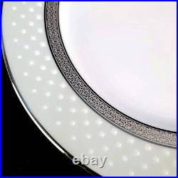 Noritake Metropolitan Platinum Dinner Plate set of 4