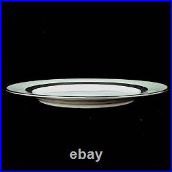 Noritake Metropolitan Platinum Rim Dinner Plate set of 4 Unused 23cm 4338