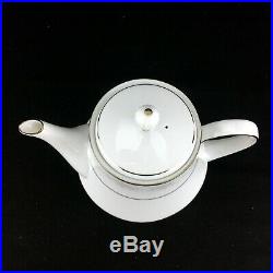 Noritake Misty 2883 25 Piece Tea Set White Contemporary Fine China Embossed