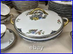 Noritake Modesta Bird Of Paradise 12-7 Pc Place Settings & Serving Pieces MINT