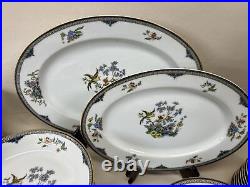 Noritake Modesta Bird Of Paradise 12-7 Pc Place Settings & Serving Pieces MINT