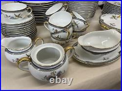 Noritake Modesta Bird Of Paradise 12-7 Pc Place Settings & Serving Pieces MINT