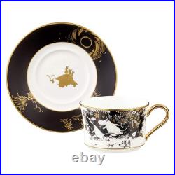 Noritake Moomin Cup & Saucer Set 245cc Black Bone China TG93686/N-090L