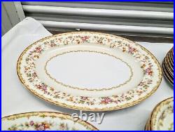 Noritake Mystery 1930s Floral Gold Fine China 56 Piece Set