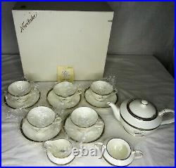 Noritake Nipper Dog 17 Pc. Fine Bone China Coffee/Tea Set-NOS