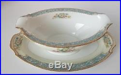 Noritake Occupied Japan M China Bluedawn 88 PC Dinnerware Set Serving For 12