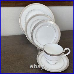 Noritake Odessa Platinum 5-Piece Place Setting New In Original Box