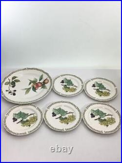 Noritake Orchard Garden Plate 6 piece Set (No Box) Mint Japan