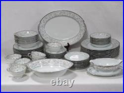 Noritake Oxford China 46pcs Gravy Boat, Platter, Lugged Bowls, Fruit & Veg. Bowl