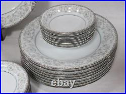 Noritake Oxford China 46pcs Gravy Boat, Platter, Lugged Bowls, Fruit & Veg. Bowl