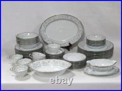 Noritake Oxford China 46pcs Gravy Boat, Platter, Lugged Bowls, Fruit & Veg. Bowl