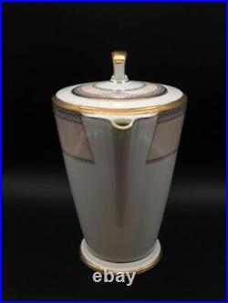 Noritake Pacific Majesty 3 Piece Lot Coffee Pot Cream & Covered Sugar Set Ch7008