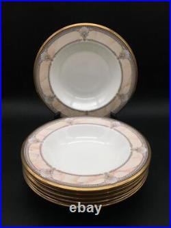 Noritake Pacific Majesty 6 Piece Lot Set Of 6 Rimmed 8 1/2 Soup Bowls Ch7010