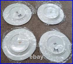 Noritake Palace Christmas Platinum Bone China 8.5 Salad Accent Plate Set Of 12