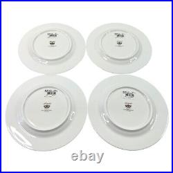 Noritake Palace Christmas Platinum Holiday Accent Plates Set of 4 NEW! Macys