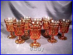 Noritake Perspective Amber Iced Tea Glasses Set of 8