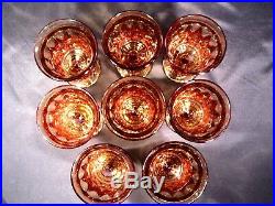 Noritake Perspective Amber Iced Tea Glasses Set of 8