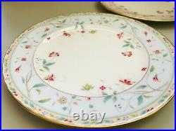 Noritake Plate Pink Blue Colors Pair Set 21cm flower calico bone china P97211