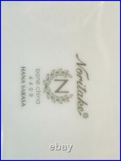 Noritake Plate Pink Blue Colors Pair Set 21cm flower calico bone china P97211