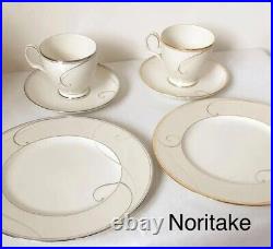 Noritake Platinum & Golden Wave