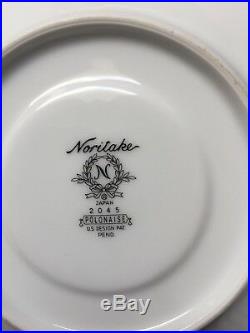 Noritake Polonaise From Japan 91 Piece Fine Vintage China Set 2045 Gold Trim