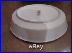 Noritake Porcelain China Dinnerware and Serving Set, floral, Platinum edges