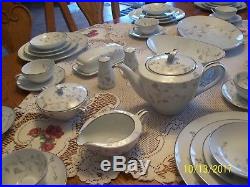Noritake Porcelain China Valerie Pattern 6 Piece Place Setting For 8 Extra's 56