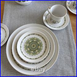 Noritake Progression China Palos Verde Japan MCM 8 Full Settings 51 Pcs Total