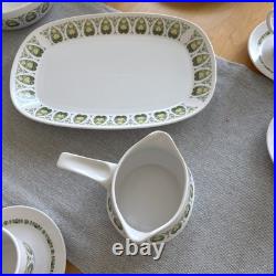 Noritake Progression China Palos Verde Japan MCM 8 Full Settings 51 Pcs Total