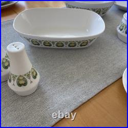 Noritake Progression China Palos Verde Japan MCM 8 Full Settings 51 Pcs Total