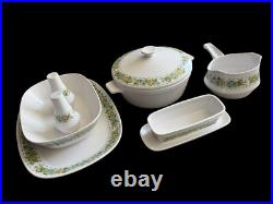 Noritake Progression China Springfield Model 9026 Dinner Set Made In Japan