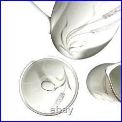 Noritake Prosperity Coffee Set withSugar Creamer 6 Cups/Saucers Japan 1960-1970's