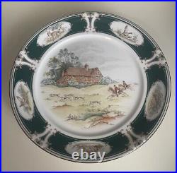 Noritake Pursuit Set of 4 Dinner Plates Hunt Scene 10.5