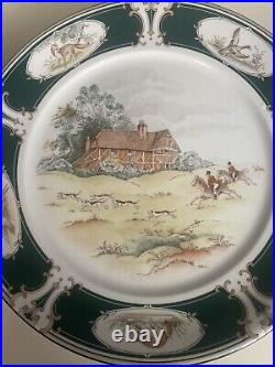 Noritake Pursuit Set of 4 Dinner Plates Hunt Scene 10.5