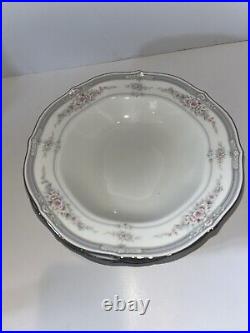 Noritake ROTHSCHILD Set of 8 Soup Bowls Ivory China # 7293 Mint 8 1/4