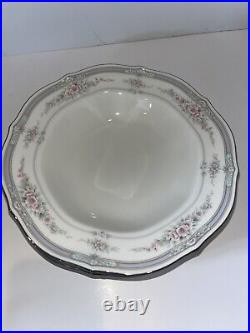 Noritake ROTHSCHILD Set of 8 Soup Bowls Ivory China # 7293 Mint 8 1/4