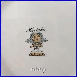 Noritake Reina 6450 China Dinnerware Set 42 Pcs Flowers Trim Setting For 6