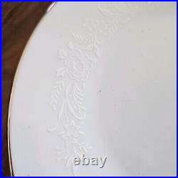 Noritake Reina 6450 China Dinnerware Set 42 Pcs Flowers Trim Setting For 6