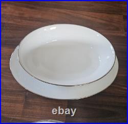 Noritake Reina 6450 China Dinnerware Set 42 Pcs Flowers Trim Setting For 6
