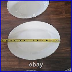 Noritake Reina 6450 China Dinnerware Set 42 Pcs Flowers Trim Setting For 6