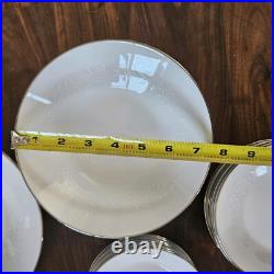 Noritake Reina 6450 China Dinnerware Set 42 Pcs Flowers Trim Setting For 6