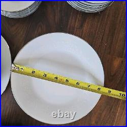 Noritake Reina 6450 China Dinnerware Set 42 Pcs Flowers Trim Setting For 6