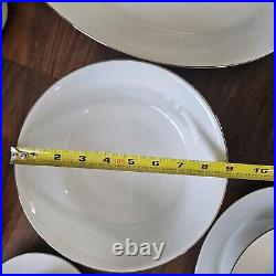 Noritake Reina 6450 China Dinnerware Set 42 Pcs Flowers Trim Setting For 6