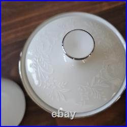 Noritake Reina 6450 China Dinnerware Set 47 Pcs Trim Flowers Setting For 6