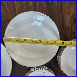 Noritake Reina 6450 China Dinnerware Set 47 Pcs Trim Flowers Setting For 6