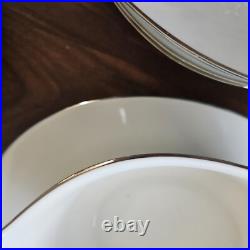 Noritake Reina 6450 China Dinnerware Set 47 Pcs Trim Flowers Setting For 6
