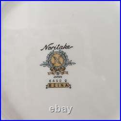 Noritake Reina 6450 China Dinnerware Set 47 Pcs Trim Flowers Setting For 6