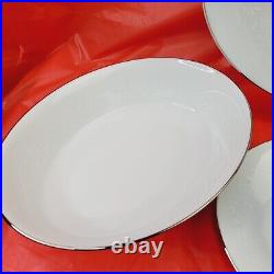 Noritake Reina 6450 Hostess Serving 8 Piece Lot Bowl Platter Gravy Creamer Sugar