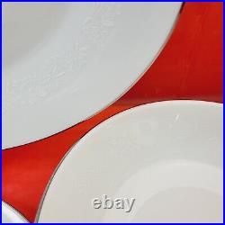 Noritake Reina 6450 Hostess Serving 8 Piece Lot Bowl Platter Gravy Creamer Sugar
